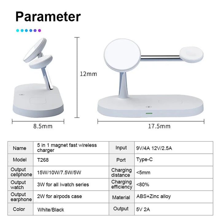 Wireless Charger Stand For iPhone, Apple Watch and Airpods