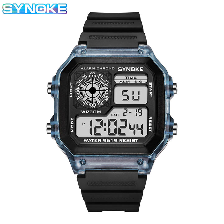 Synoke Nylon Woven Strap Retro Electronic Watch