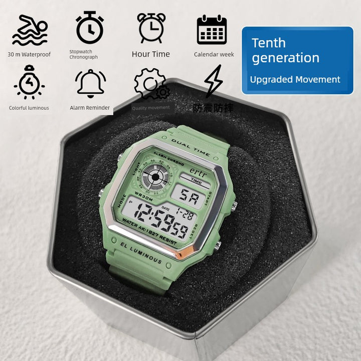 Sports Watch Women's Junior High School Student Waterproof