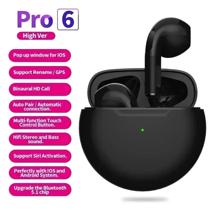 NEW Pro 6 Wireless Headphones