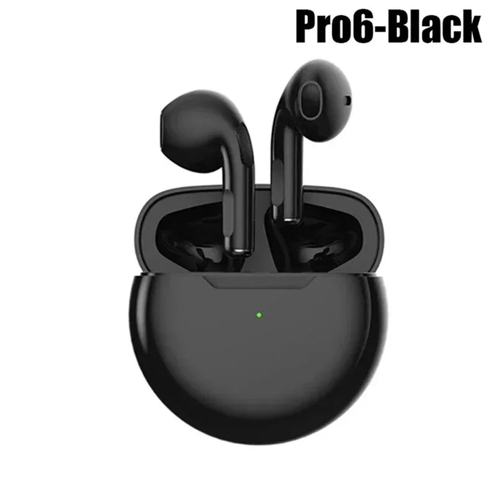 Pro 6 TWS Bluetooth earphones for iPhone