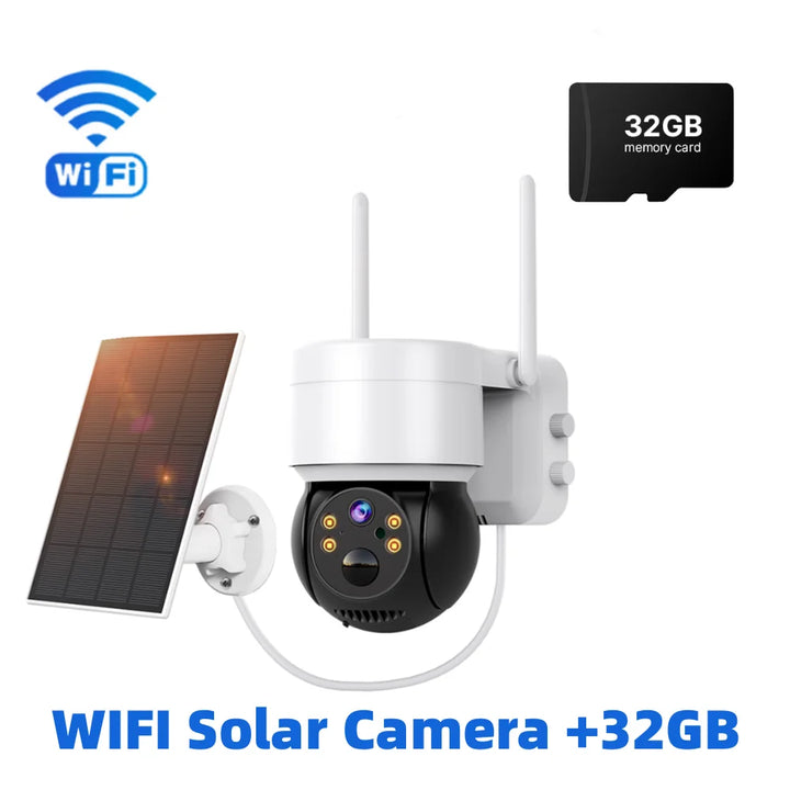 WIFI Solar Camera 4MP Human Detection