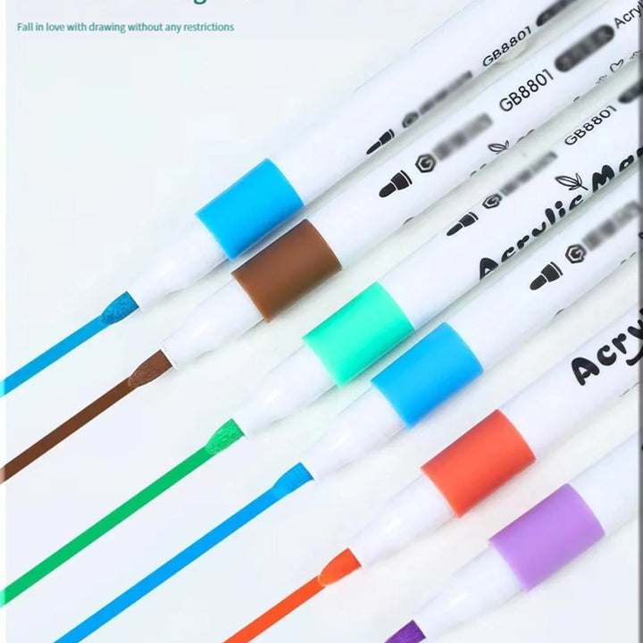 Color Acrylic Marker Pen Set – Soft Tip Creativity for Kids & Artists!