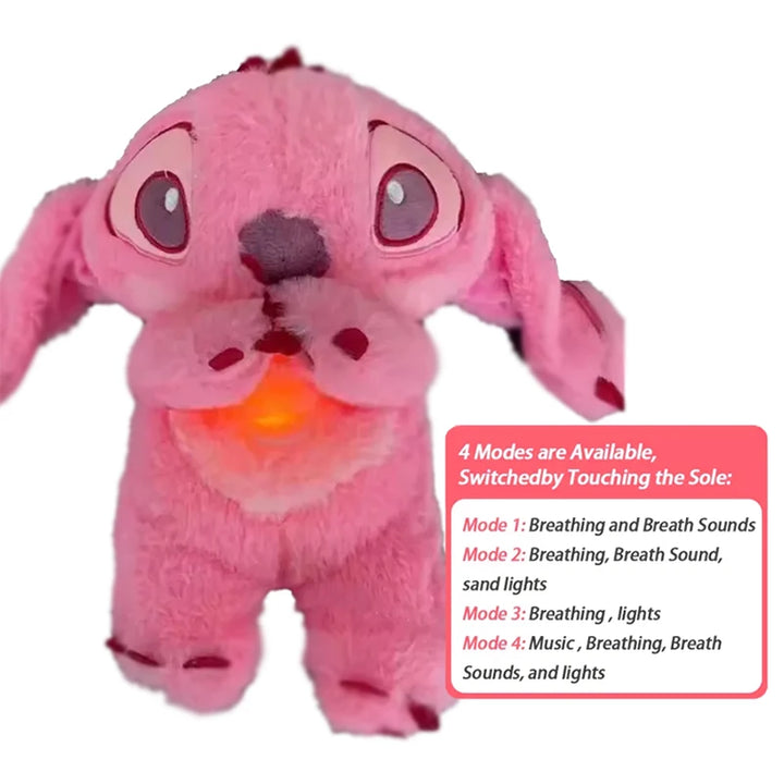 Stitch/Angel Plush Doll Breathing Light Child