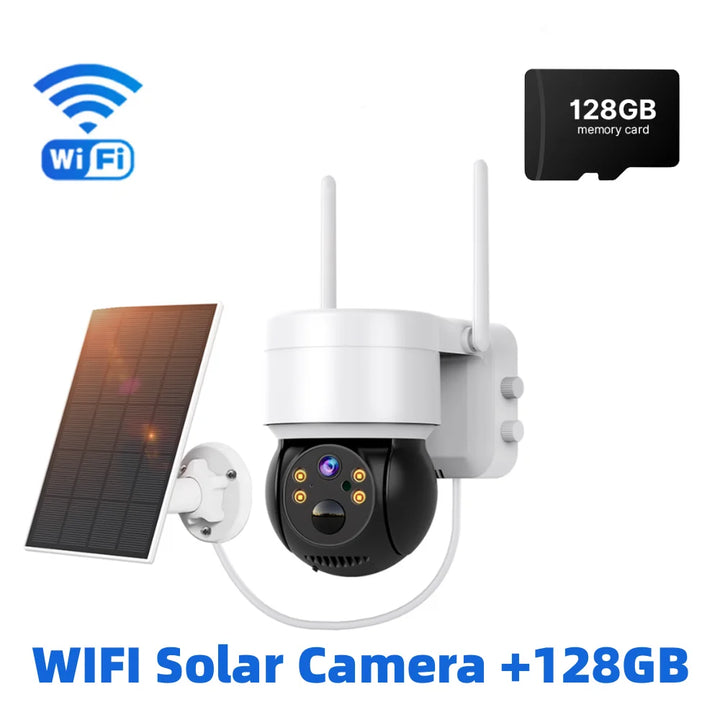 WIFI Solar Camera 4MP Human Detection