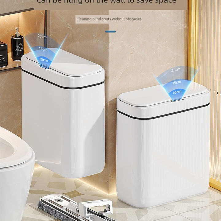 Smart Toilet Corner Wall Hanging Large Inductive Ashbin