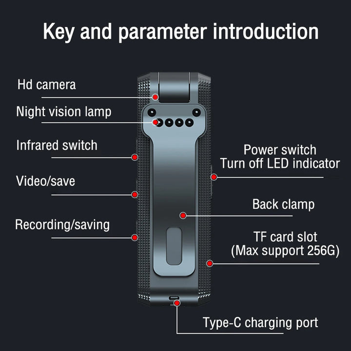 Mini Camera Full HD Voice Video Recording 1080P