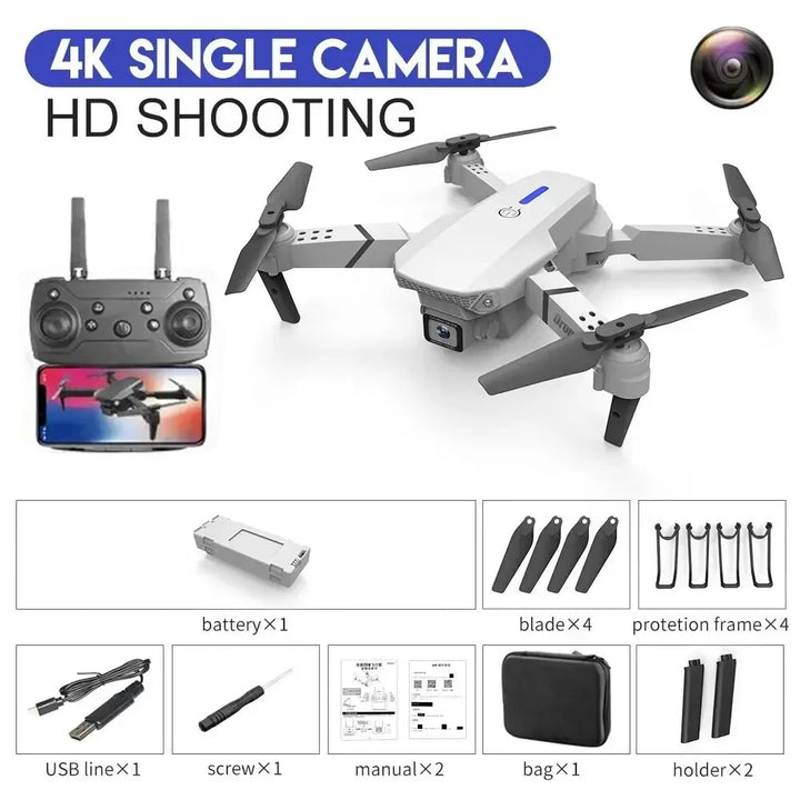 E88 Pro Drone 4K 1080P HD Camera Foldable Helicopter Wifi