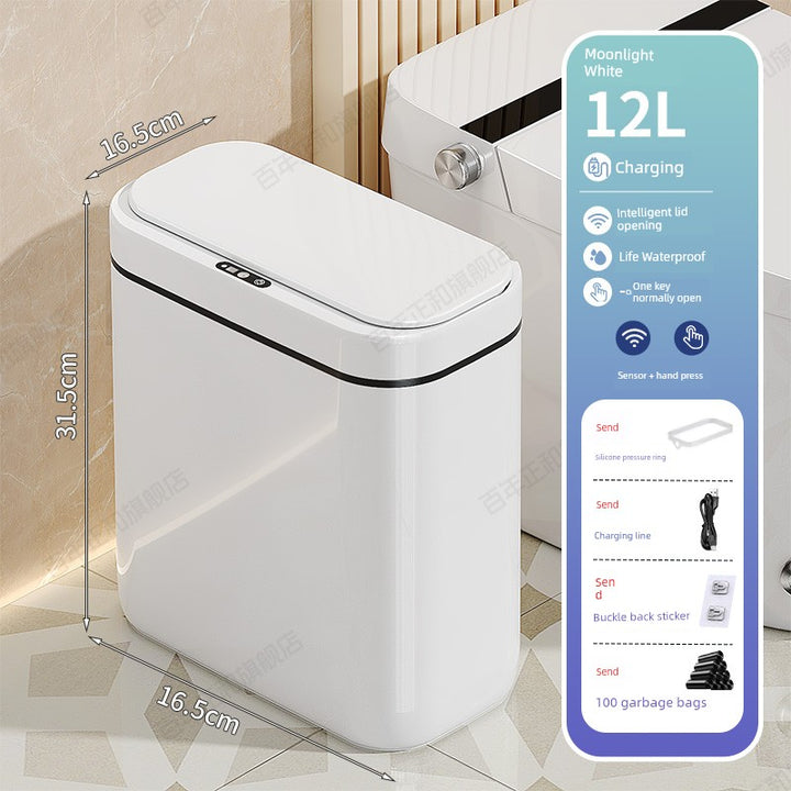 Smart Toilet Corner Wall Hanging Large Inductive Ashbin