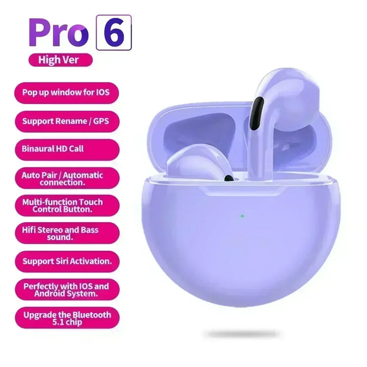 NEW Pro 6 Wireless Headphones