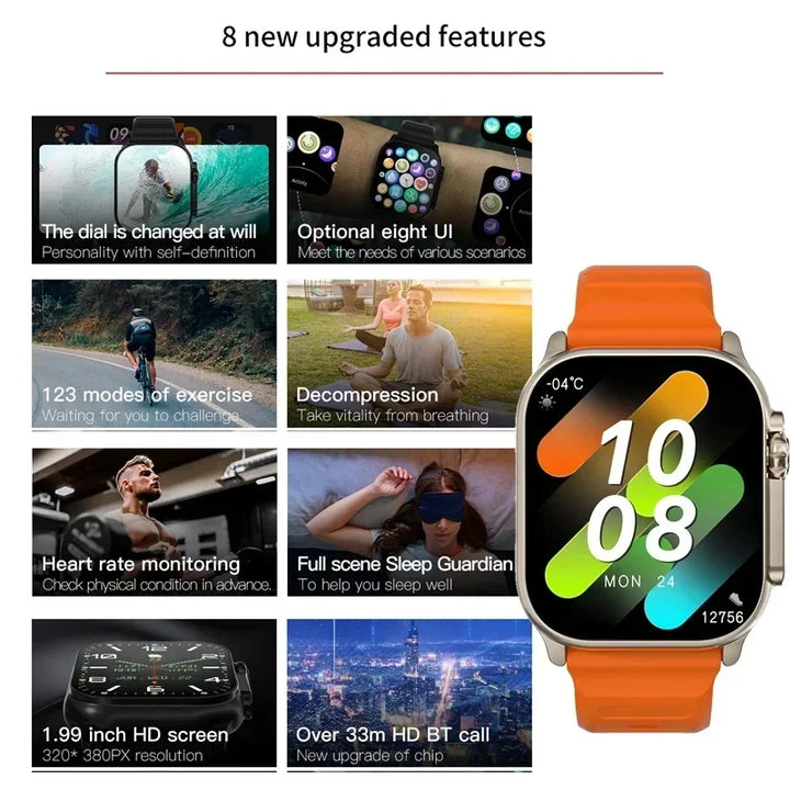 Smartwatch Bluetooth Monitor Sports