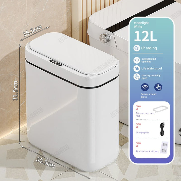 Smart Toilet Corner Wall Hanging Large Inductive Ashbin