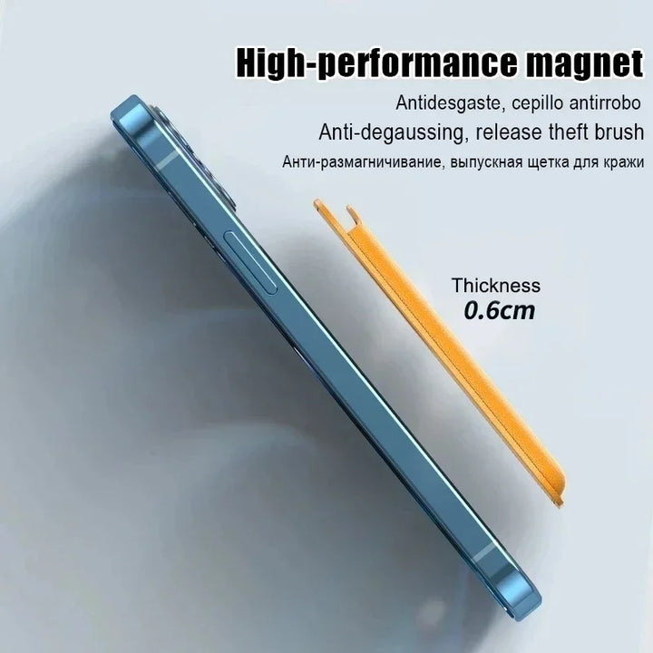 Magsafe magnetic leather case for iPhone