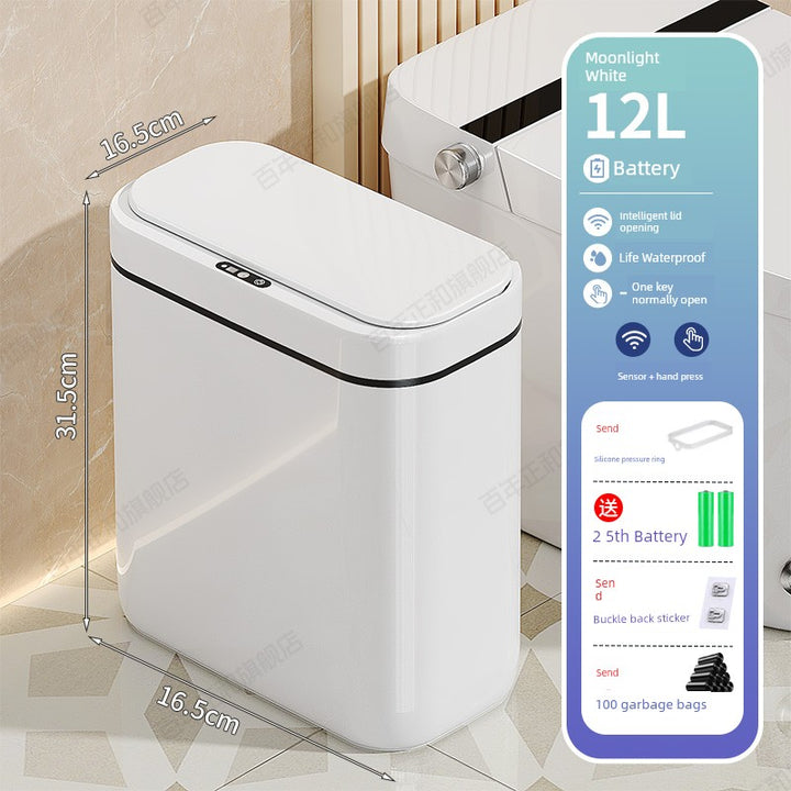 Smart Toilet Corner Wall Hanging Large Inductive Ashbin