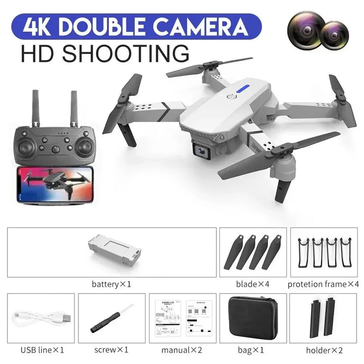 E88 Pro Drone 4K 1080P HD Camera Foldable Helicopter Wifi