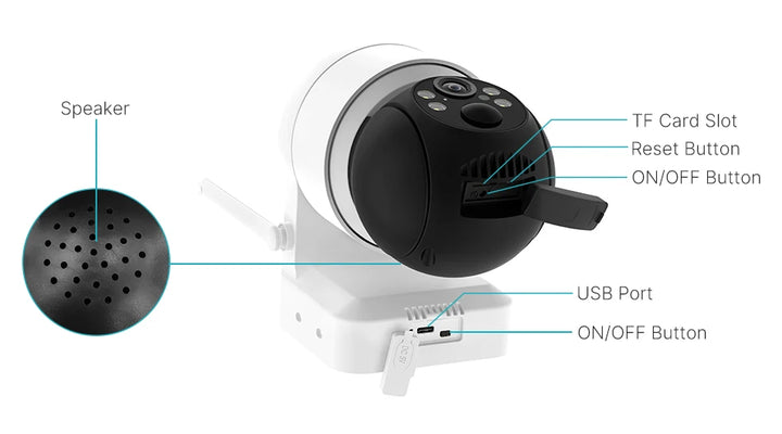 WIFI Solar Camera 4MP Human Detection