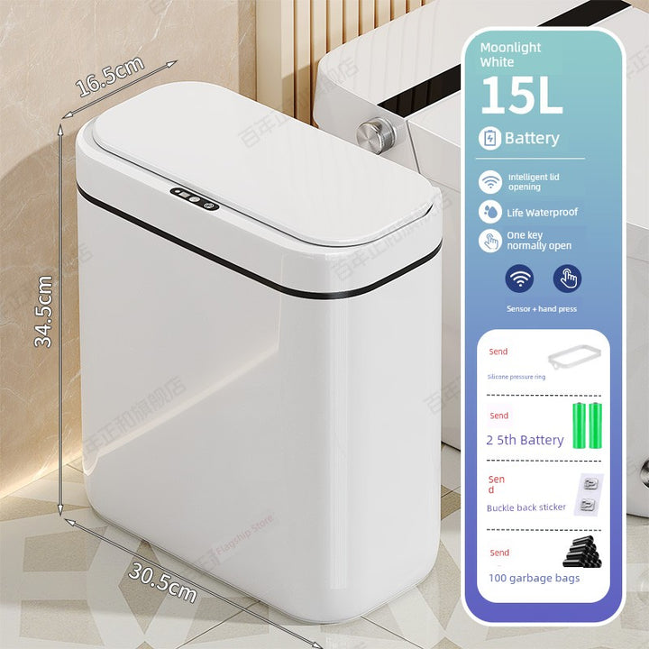 Smart Toilet Corner Wall Hanging Large Inductive Ashbin