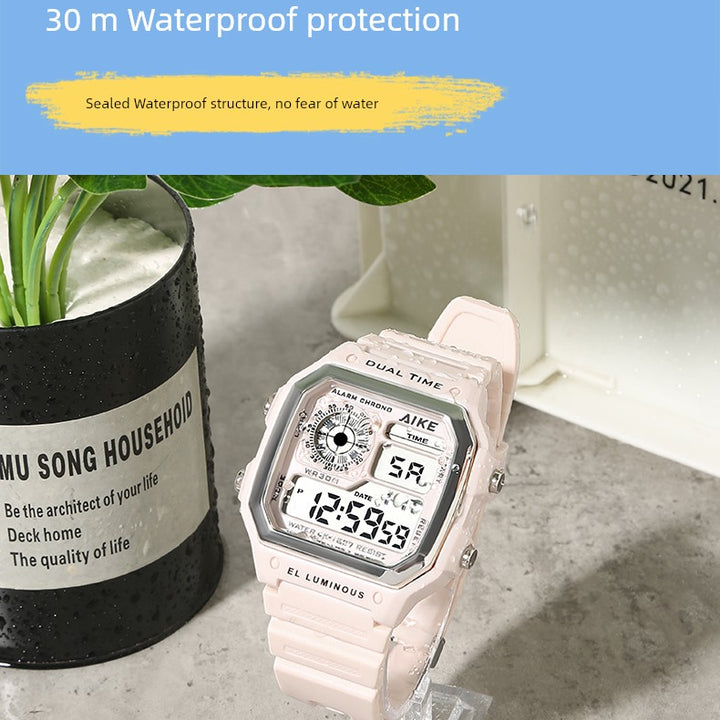 Sports Watch Women's Junior High School Student Waterproof