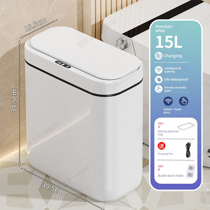 Smart Toilet Corner Wall Hanging Large Inductive Ashbin